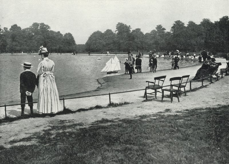Jardines de Kensington, el Estanque Redondo de English Photographer