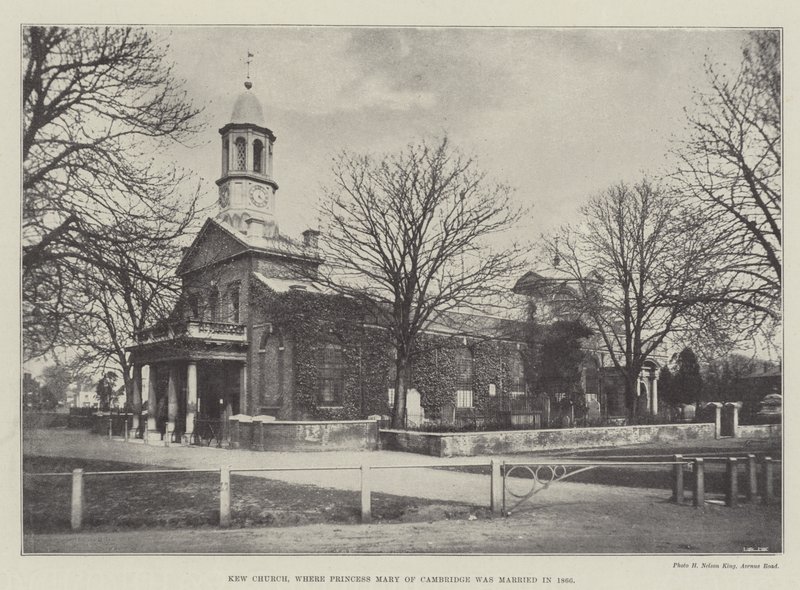 Iglesia de Kew, donde la Princesa María de Cambridge se casó en 1866 de English Photographer