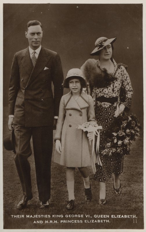 Rey Jorge VI, Reina María y su hija mayor, la Princesa Isabel de English Photographer