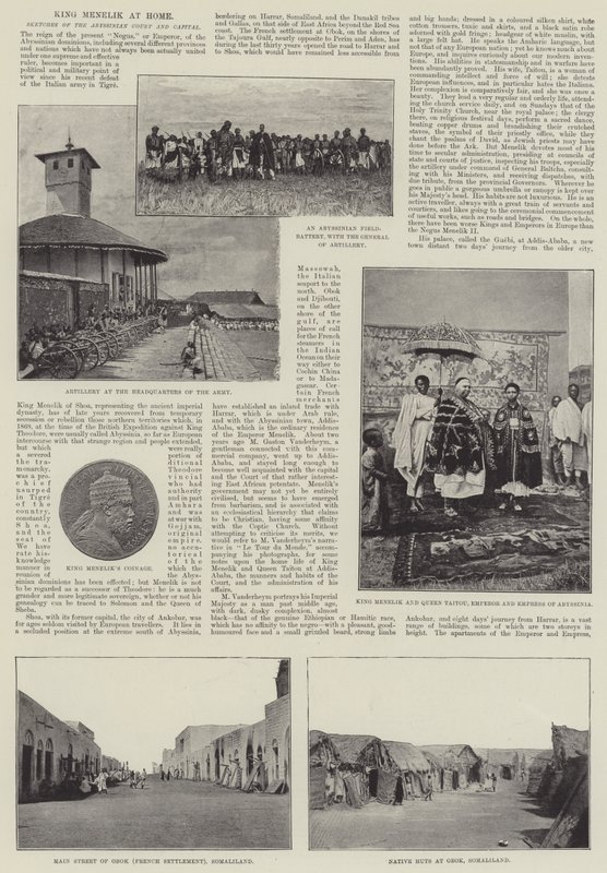 El Rey Menelik en Casa de English Photographer