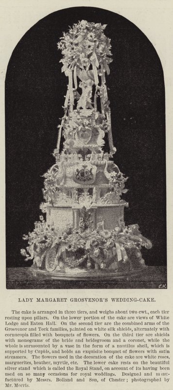 Pastel de boda de Lady Margaret Grosvenor de English Photographer