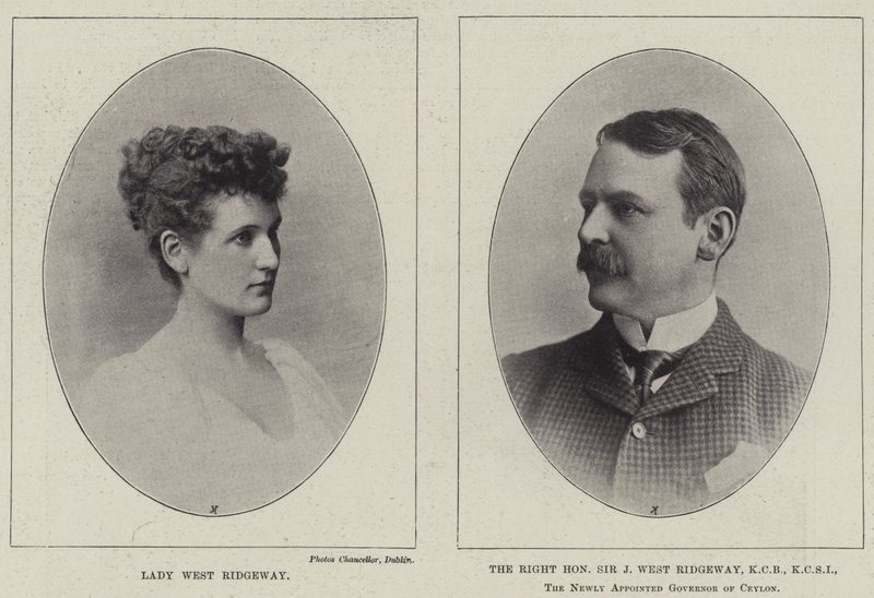 Lady West Ridgeway y el Muy Honorable Sir Joseph West Ridgeway de English Photographer