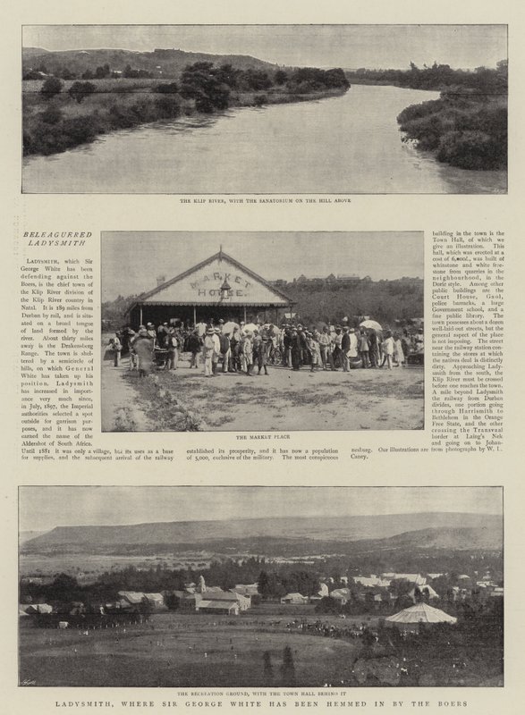 Ladysmith, donde Sir George White ha sido cercado por los Bóers de English Photographer