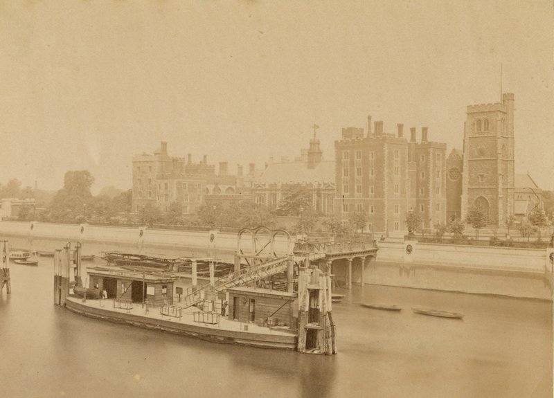 Palacio de Lambeth y muelle de English Photographer
