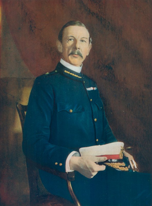 Teniente General Sir H. E. Colvile, Comandante de la 9ª División de la Fuerza de Campo Sudafricana de English Photographer