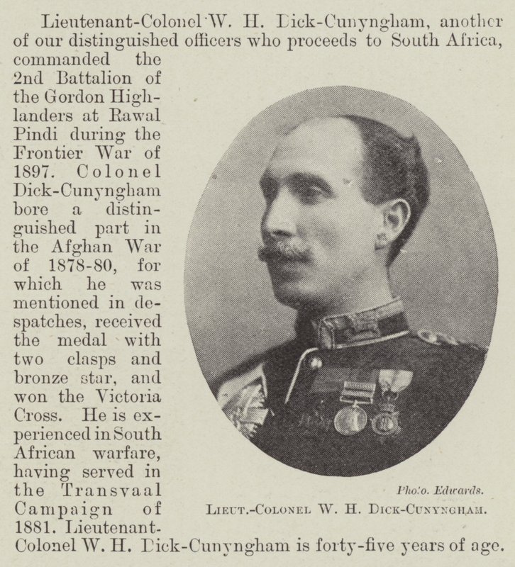 Teniente-Coronel W H Dick-Cunyngham de English Photographer