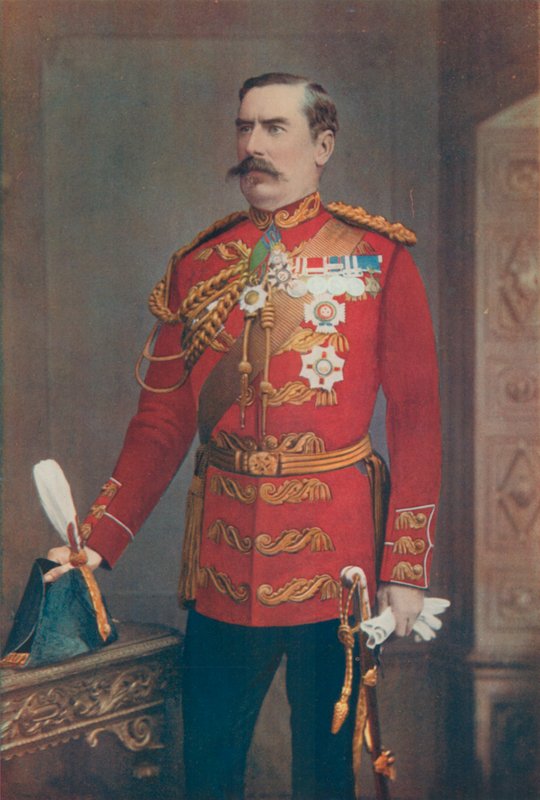 Teniente General Sir Baker Creed Russel. Comandante del Distrito Sur de English Photographer