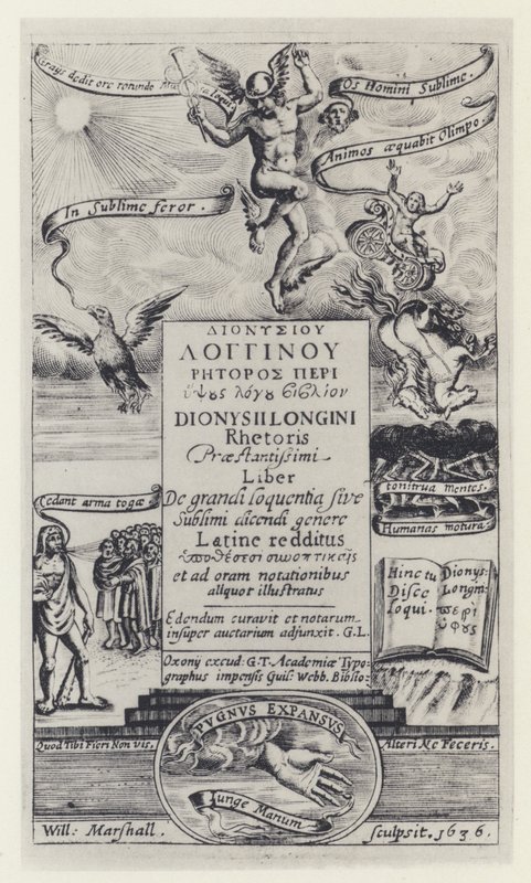 Longinus, G T para G Webb, Oxford 1636 de English Photographer
