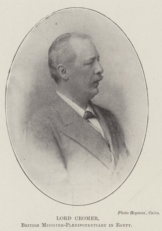 Lord Cromer, Ministro Plenipotenciario Británico en Egipto de English Photographer