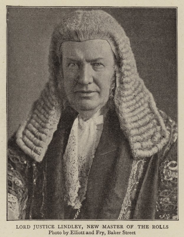 Lord Justice Lindley, nuevo Maestro de los Rollos de English Photographer