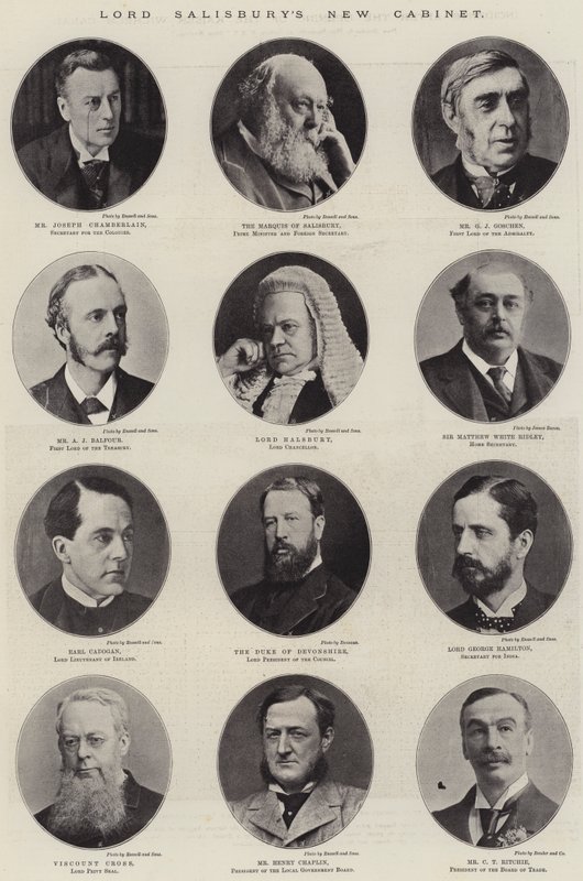 El Nuevo Gabinete de Lord Salisbury de English Photographer