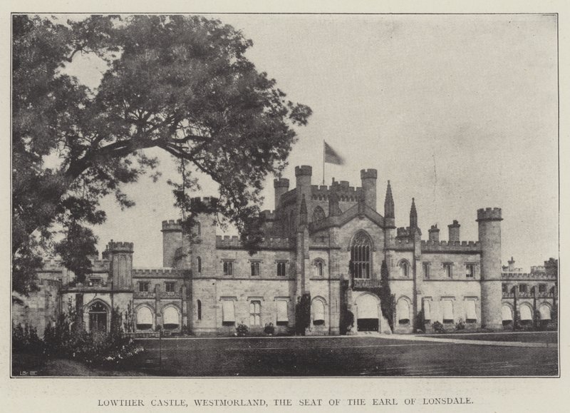 Castillo de Lowther, Westmorland, la Residencia del Conde de Lonsdale de English Photographer