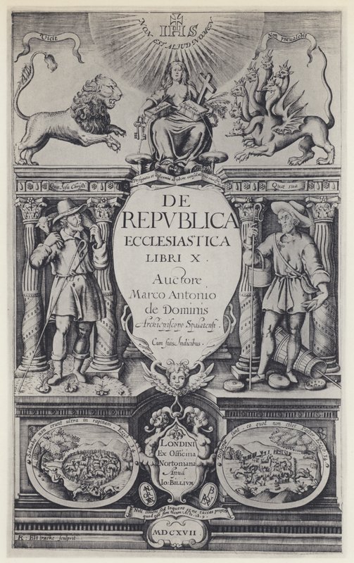 M A de Dominis, De republica ecclesiastica, G Norton y J Bill 1617 de English Photographer