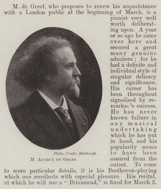 Sr. Arthur de Greef de English Photographer