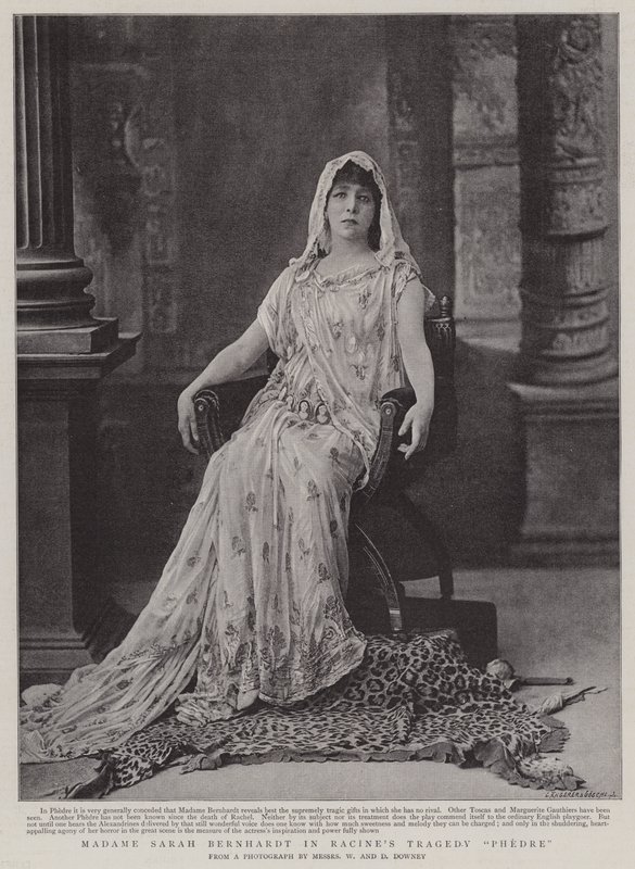 Madame Sarah Bernhardt en la Tragedia Fedra de Racine de English Photographer