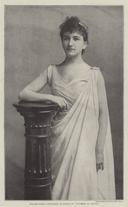 Madame Sigrid Arnoldson como Baucis en Philemon y Baucis de English Photographer