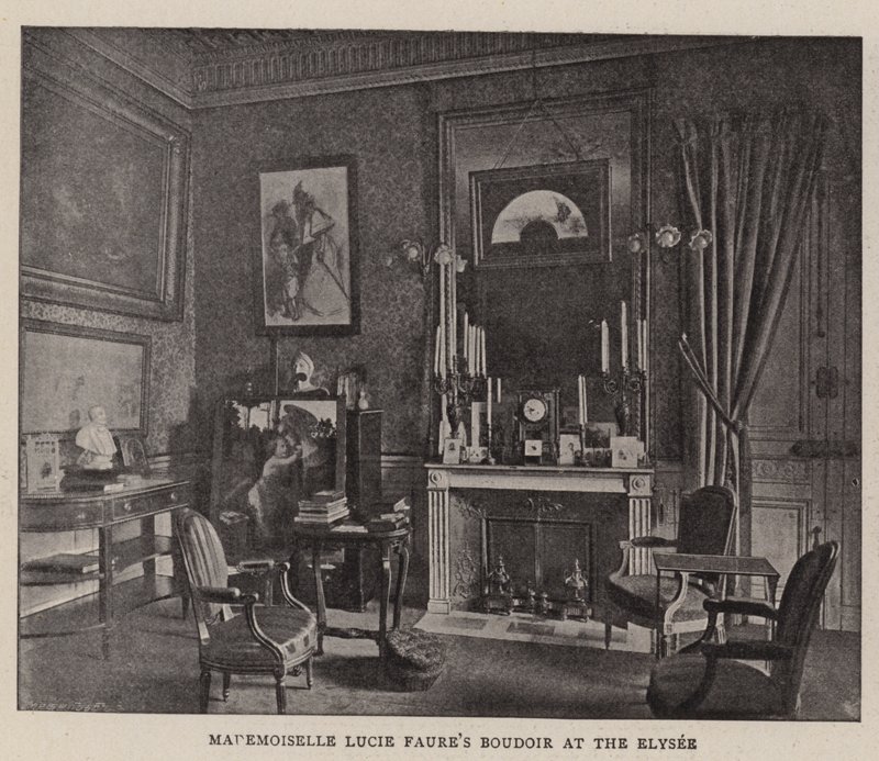 El boudoir de Mademoiselle Lucie Faure en el Elíseo de English Photographer
