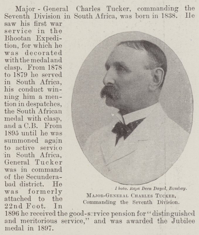 Mayor General Charles Tucker, comandante de la Séptima División de English Photographer