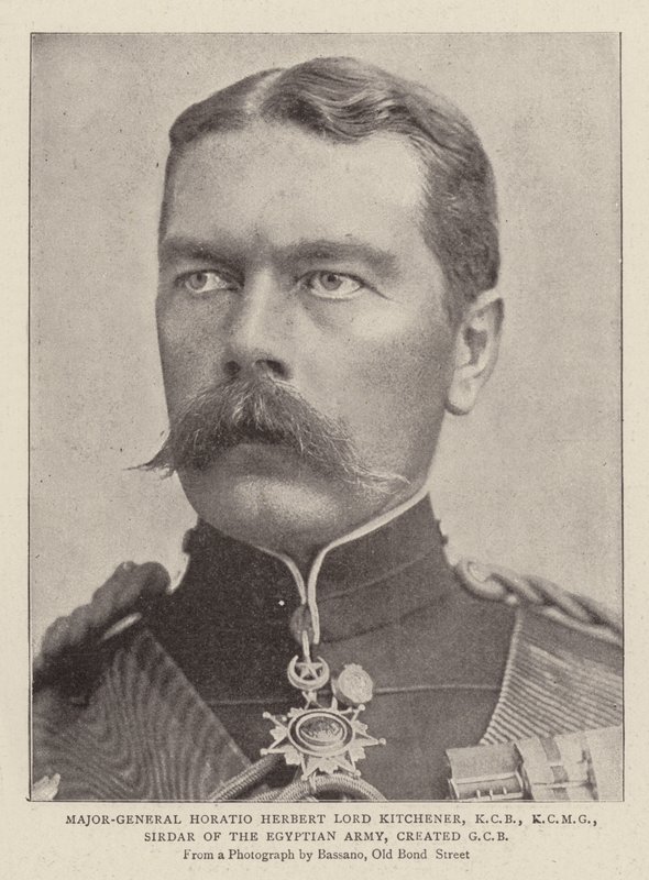 Mayor General Horatio Herbert Lord Kitchener, KCB, KCMG, Sirdar del ejército egipcio, creado GCB de English Photographer