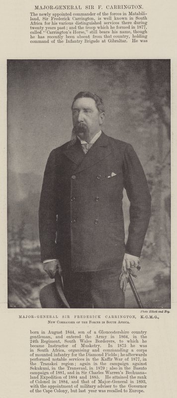 Sir Frederick Carrington, KCMG, Nuevo Comandante de las Fuerzas en Sudáfrica de English Photographer