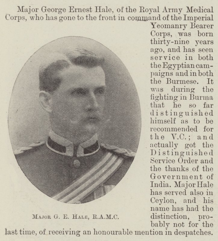 Mayor G E Hale, RAMC de English Photographer