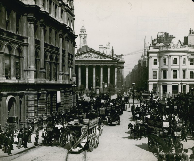 Calle Mansion House, Londres de English Photographer