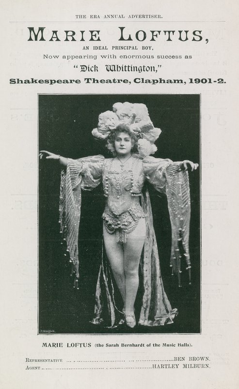 Marie Loftus, un ideal principal boy de English Photographer