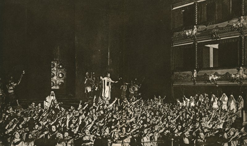Oedipus Rex de Max Reinhardt con John Martin-Harvey en 1912 de English Photographer