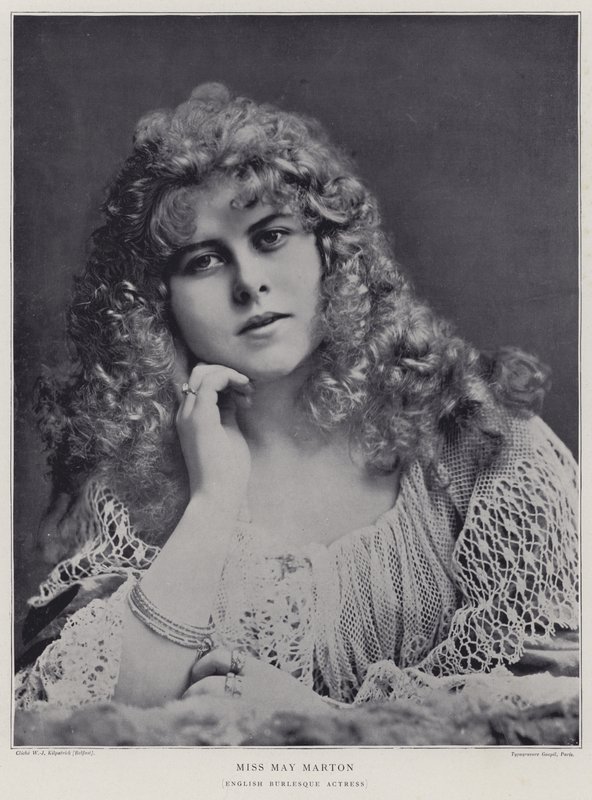 May Marton, actriz de burlesque inglesa de English Photographer