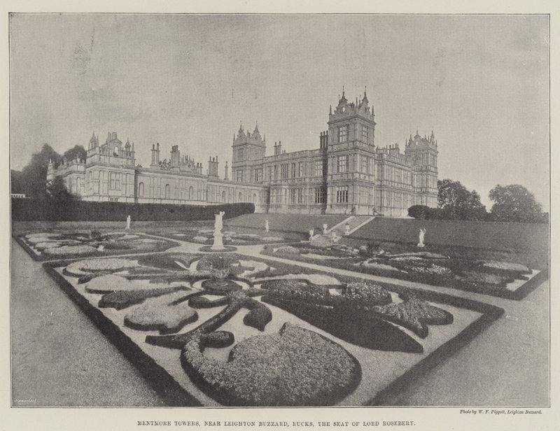 Mentmore Towers, cerca de Leighton Buzzard, Buckinghamshire, la residencia de Lord Rosebery de English Photographer