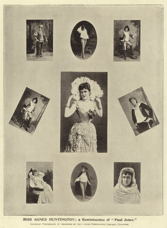 Señorita Agnes Huntington; un Recuerdo de Paul Jones de English Photographer