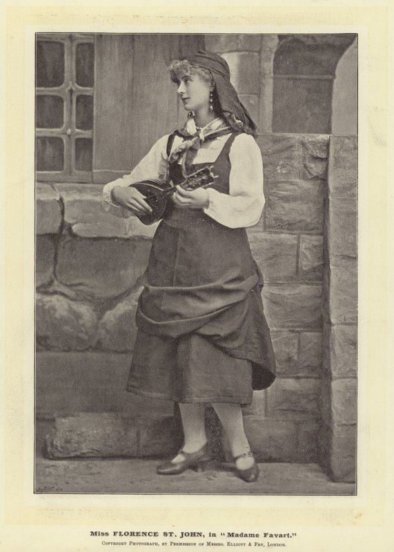 Miss Florence St John, en Madame Favart de English Photographer