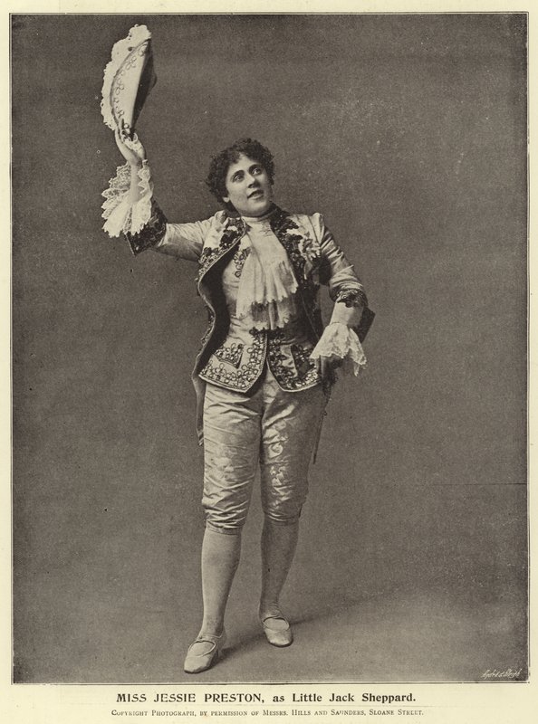 Señorita Jessie Preston, como Little Jack Sheppard de English Photographer