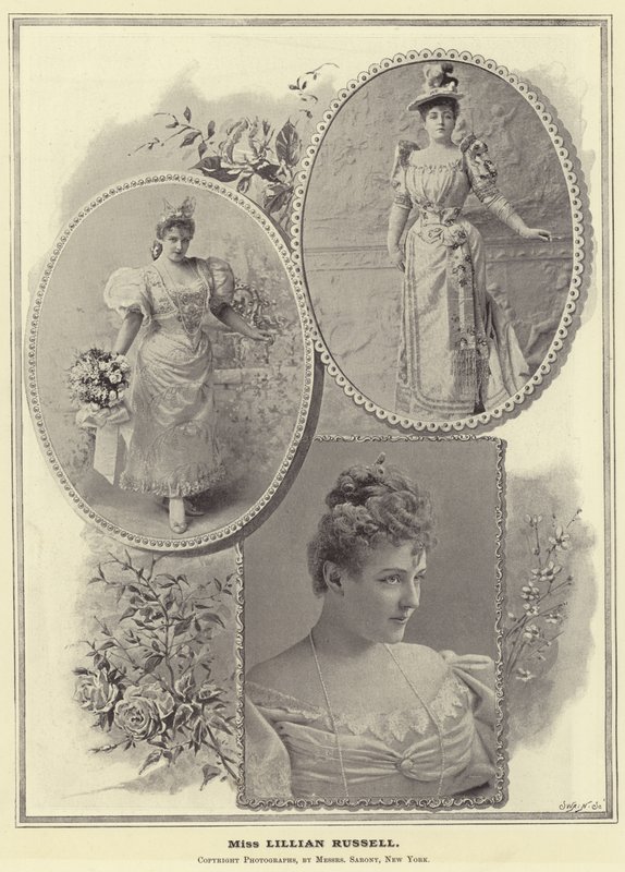 Miss Lillian Russell de English Photographer