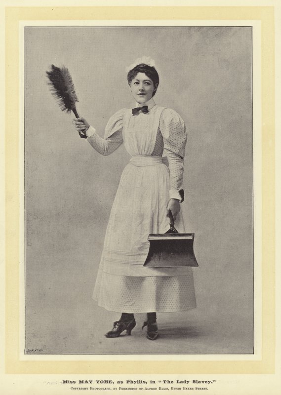 Miss May Yohe, como Phyllis, en La Esclava Dama de English Photographer