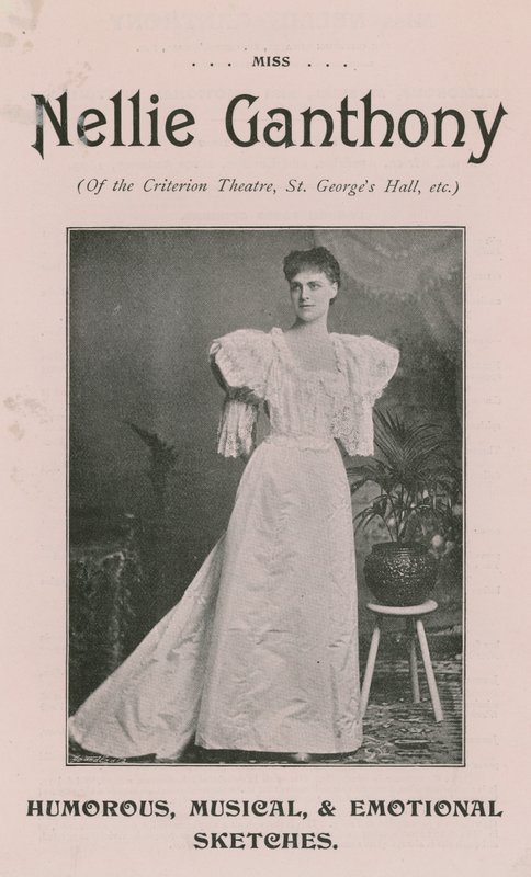 Señorita Nellie Ganthony del Criterion Theatre de English Photographer