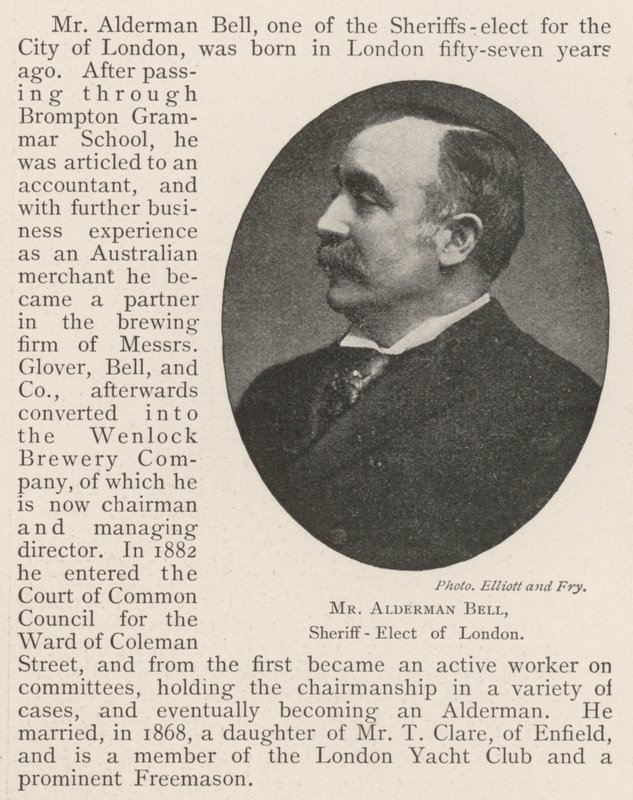 Sr. Alderman Bell, Sheriff-Electo de Londres de English Photographer