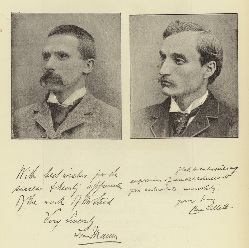 Sr. Ben Tillett y Sr. Tom Mann de English Photographer