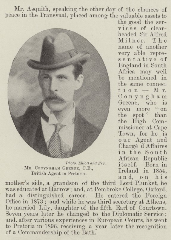 Sr. Conyngham Greene, CB, Agente Británico en Pretoria de English Photographer