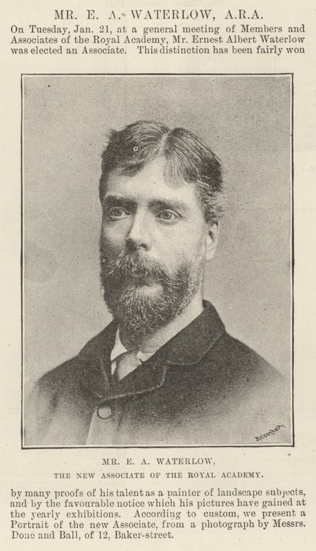 Sr. E. A. Waterlow, el Nuevo Asociado de la Real Academia de English Photographer