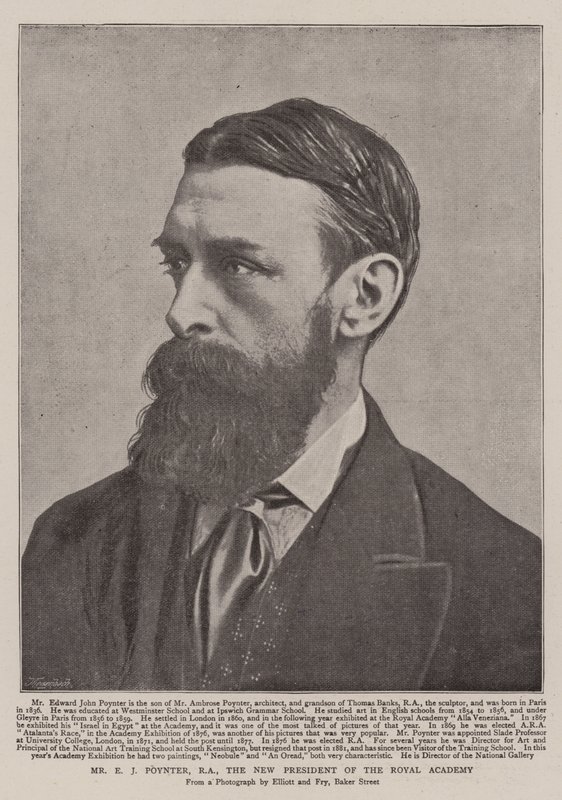 Sr. E. J. Poynter, RA, el nuevo presidente de la Real Academia de English Photographer