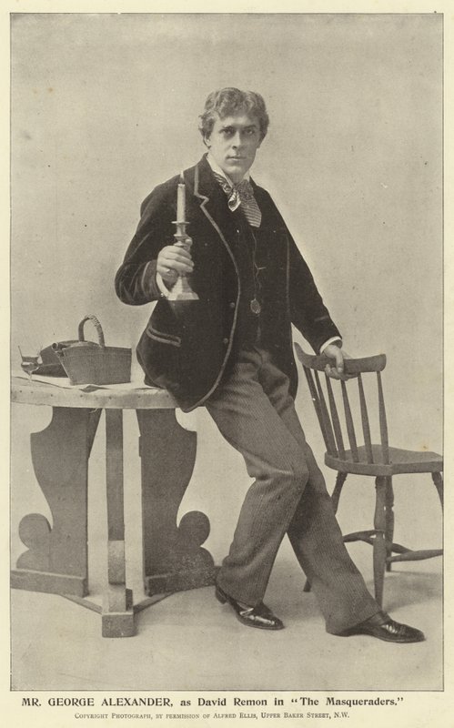 Señor George Alexander, como David Remon en The Masqueraders de English Photographer