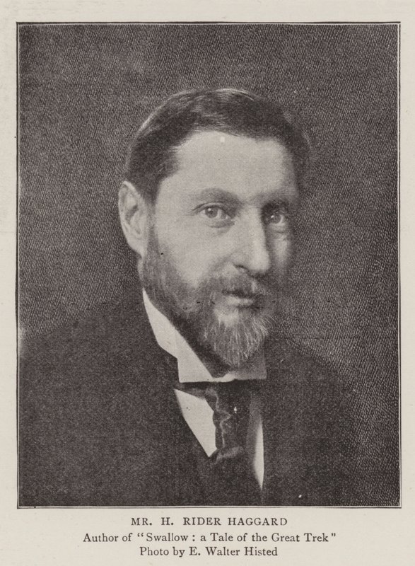 El Sr. H Rider Haggard, los autores de nuestra nueva serie de English Photographer