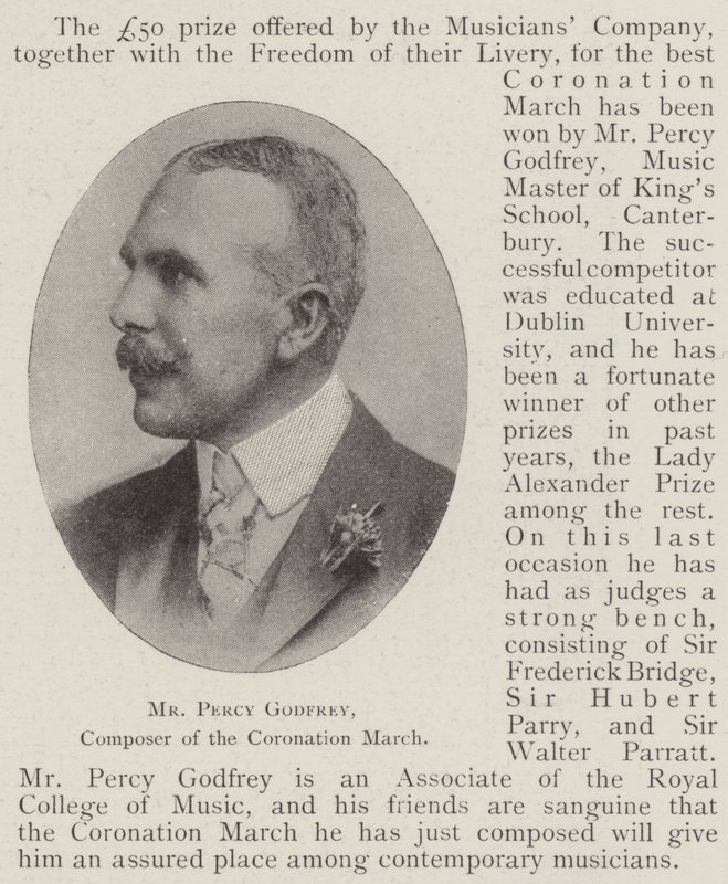 Mr Percy Godfrey, Compositor de la Marcha de Coronación de English Photographer