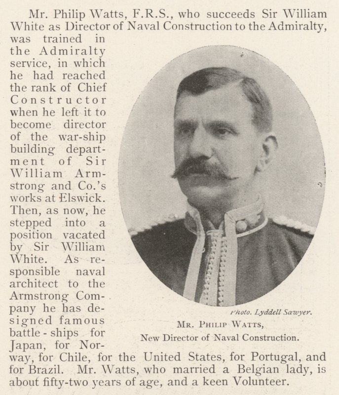Sr. Philip Watts, nuevo director de construcción naval de English Photographer