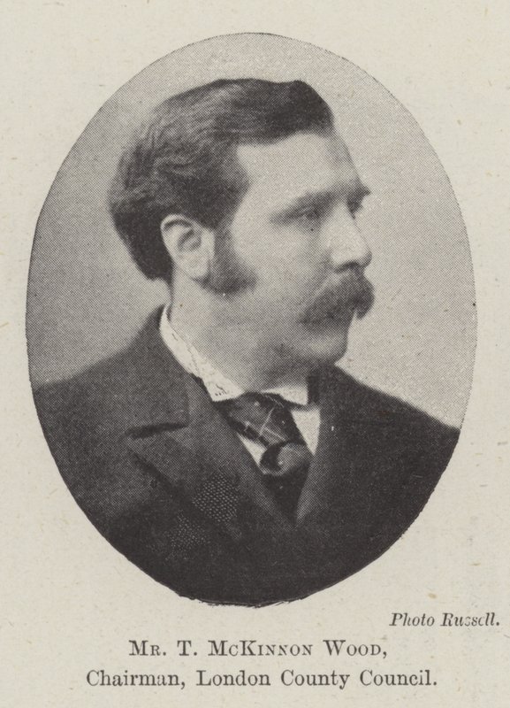 Sr. T McKinnon Wood, Presidente, Consejo del Condado de Londres de English Photographer