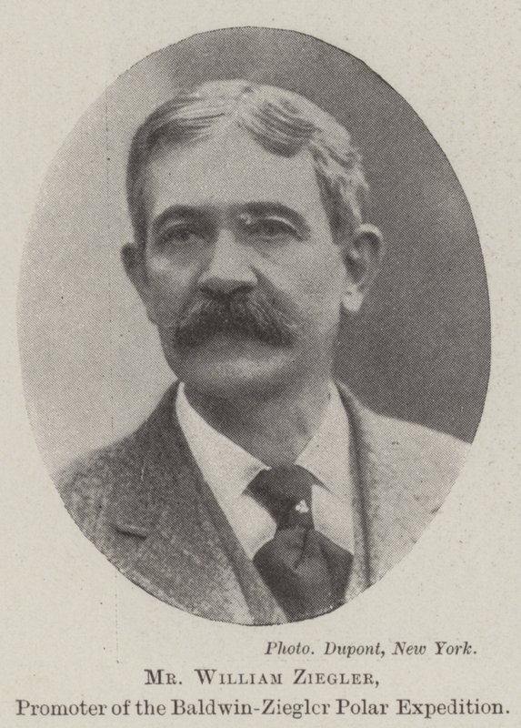 El Sr. William Ziegler, promotor de la expedición polar Baldwin-Ziegler de English Photographer