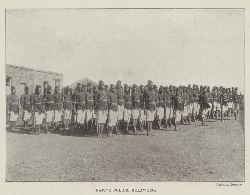 Policía nativa, Bulawayo de English Photographer