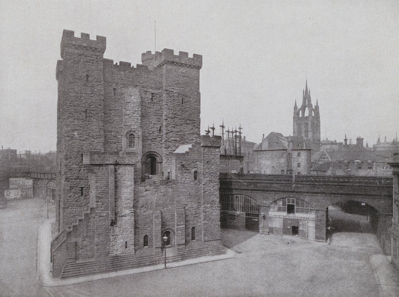 Castillo Viejo, Puerta Negra y Catedral, Newcastle de English Photographer