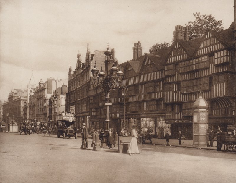 Casas antiguas, Holborn, Londres (foto en blanco y negro) de English Photographer